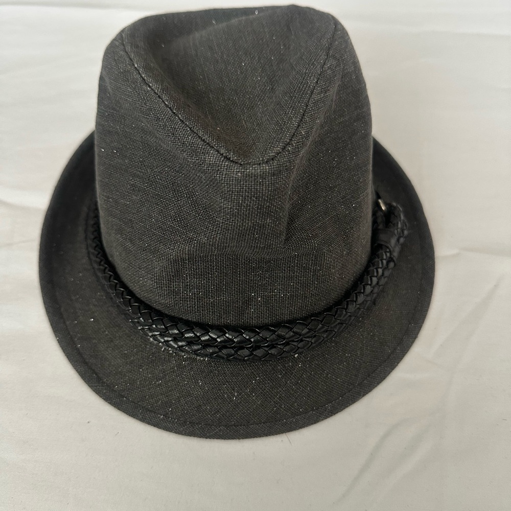 Stylish dark, gray Fedora Hat